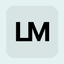 LandingMin, LLC's logo with letter L and M in a rounded box